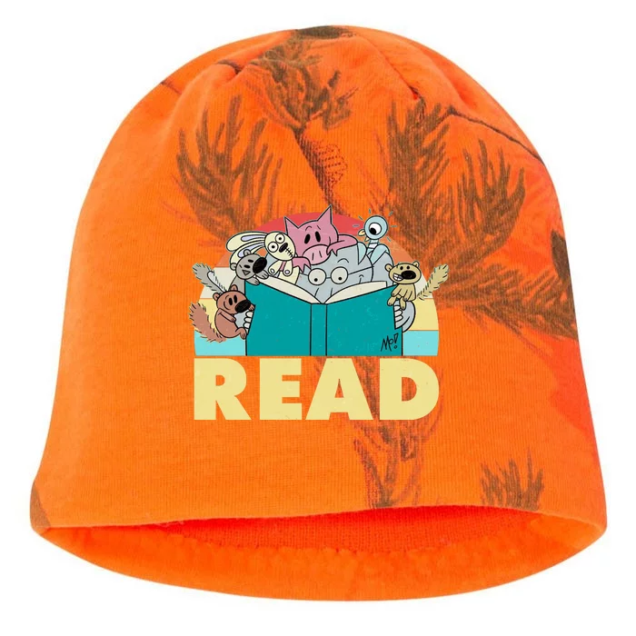 Cute Funny Animals Read Reading Book Lover Fan Kati - Camo Knit Beanie