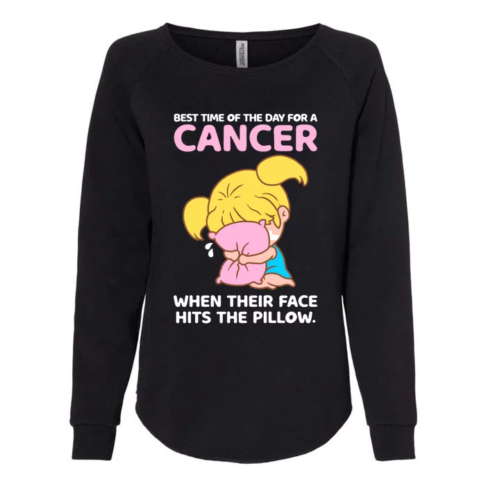 Cancer Facts Astrology Horoscope Zodiac Sign Birthday Gift Womens California Wash Sweatshirt