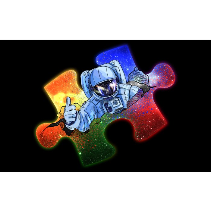 Cool Funny Autism Awareness Galaxy Puzzle Piece Astronaut Bumper Sticker