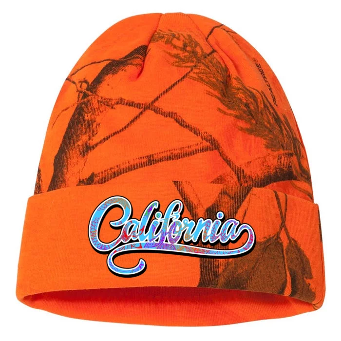 California Flower And Palm Kati - 12in Camo Beanie