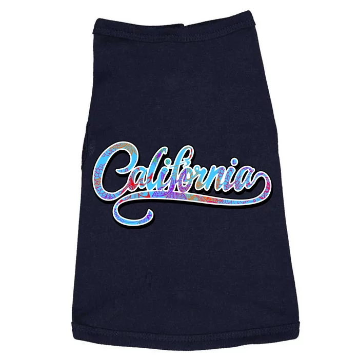 California Flower And Palm Doggie Tank