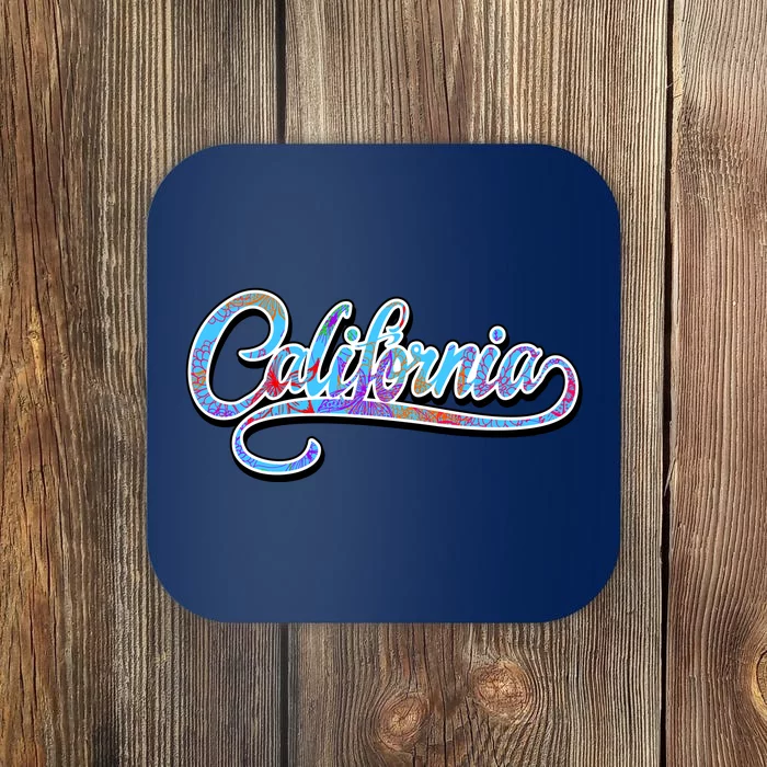 California Flower And Palm Coaster