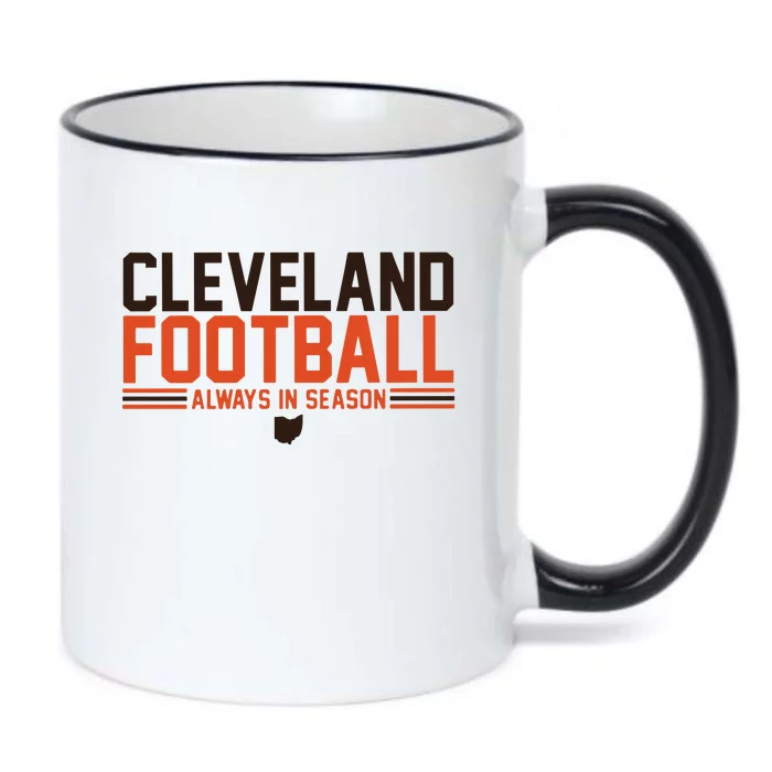 Cleveland Football Always In Season Black Color Changing Mug