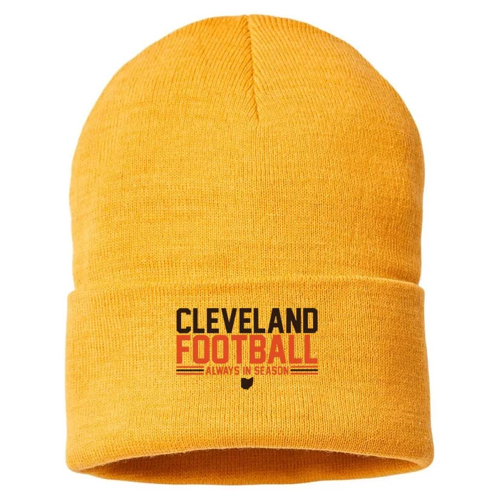 Cleveland Football Always In Season Sustainable Knit Beanie