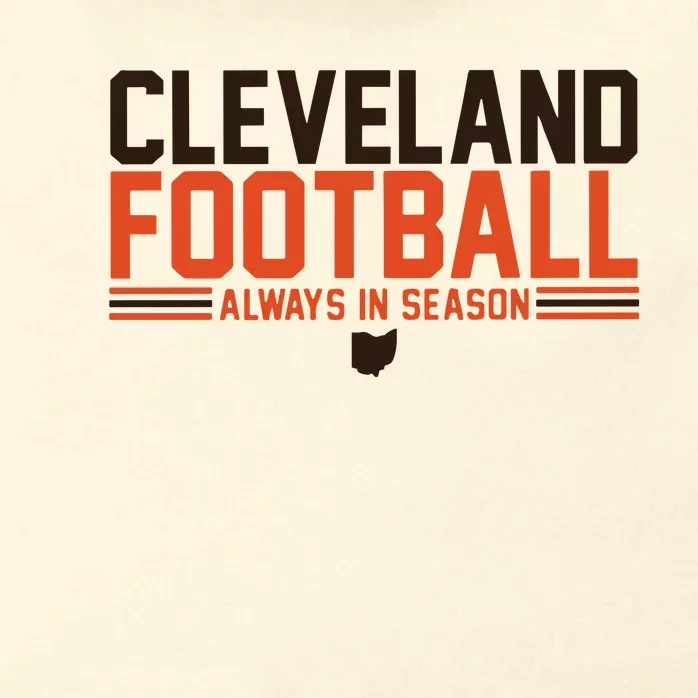 Cleveland Football Always In Season Zip Tote Bag