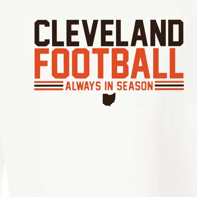 Cleveland Football Always In Season Cropped Pullover Crew