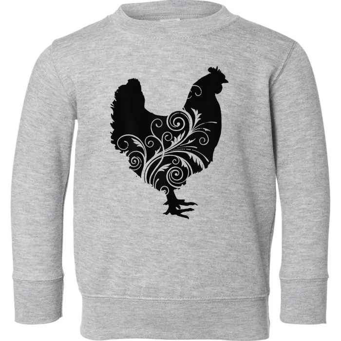 Chicken Farm Animal Poultry Farmer Gift Toddler Sweatshirt