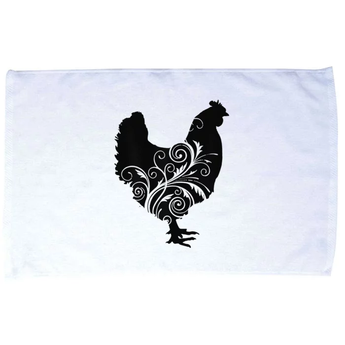 Chicken Farm Animal Poultry Farmer Gift Microfiber Hand Towel