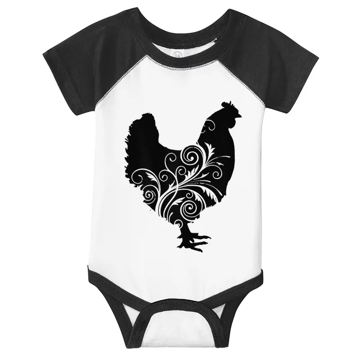 Chicken Farm Animal Poultry Farmer Gift Infant Baby Jersey Bodysuit