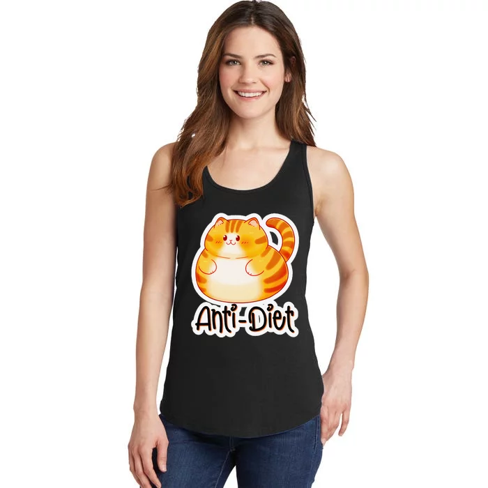 Clementine Fluffkins Anti Diet Ladies Essential Tank