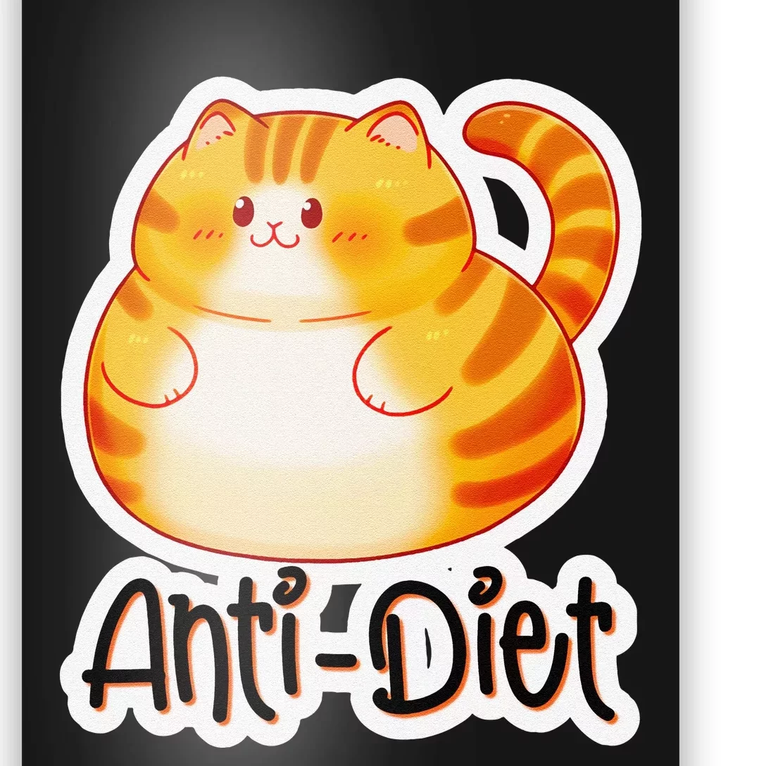 Clementine Fluffkins Anti Diet Poster