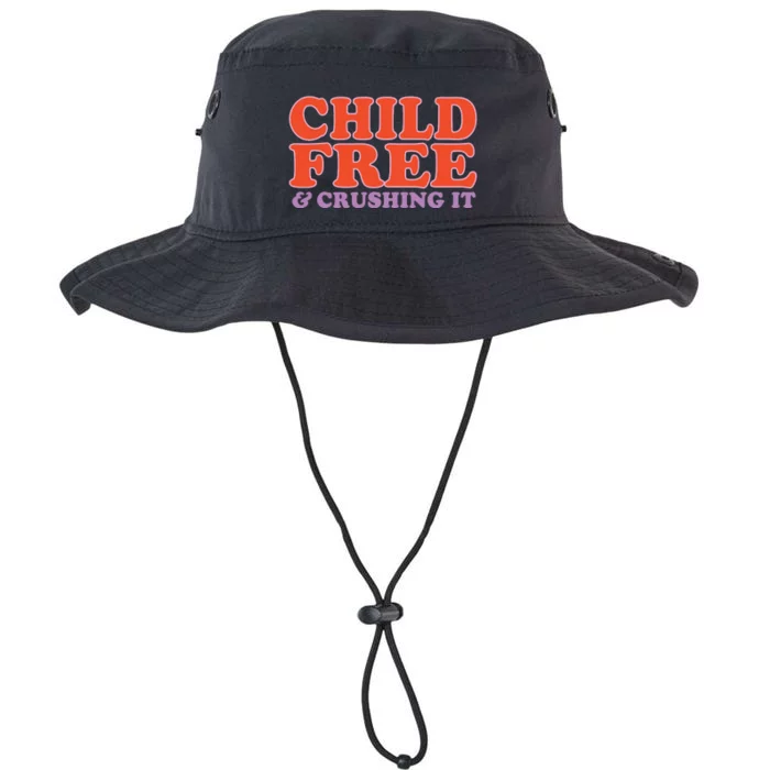 Child Free And Crushing It Legacy Cool Fit Booney Bucket Hat