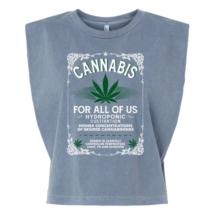 Cannabis For All Of Us Garment-Dyed Women's Muscle Tee