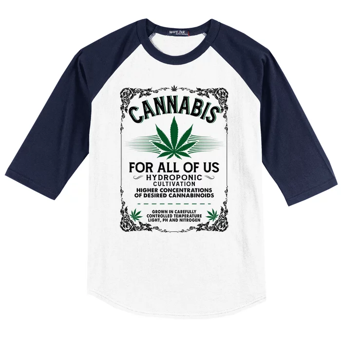 Cannabis For All Of Us Baseball Sleeve Shirt