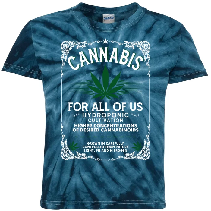 Cannabis For All Of Us Kids Tie-Dye T-Shirt