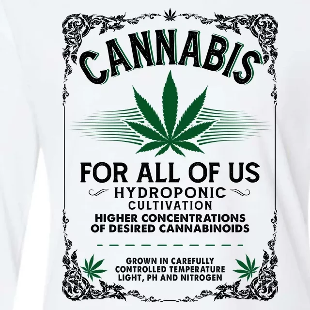 Cannabis For All Of Us Womens Cotton Relaxed Long Sleeve T-Shirt