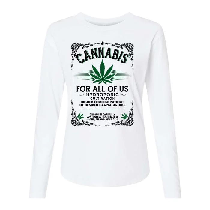 Cannabis For All Of Us Womens Cotton Relaxed Long Sleeve T-Shirt