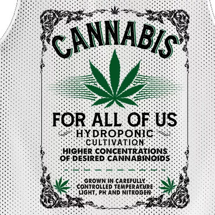 Cannabis For All Of Us Mesh Reversible Basketball Jersey Tank