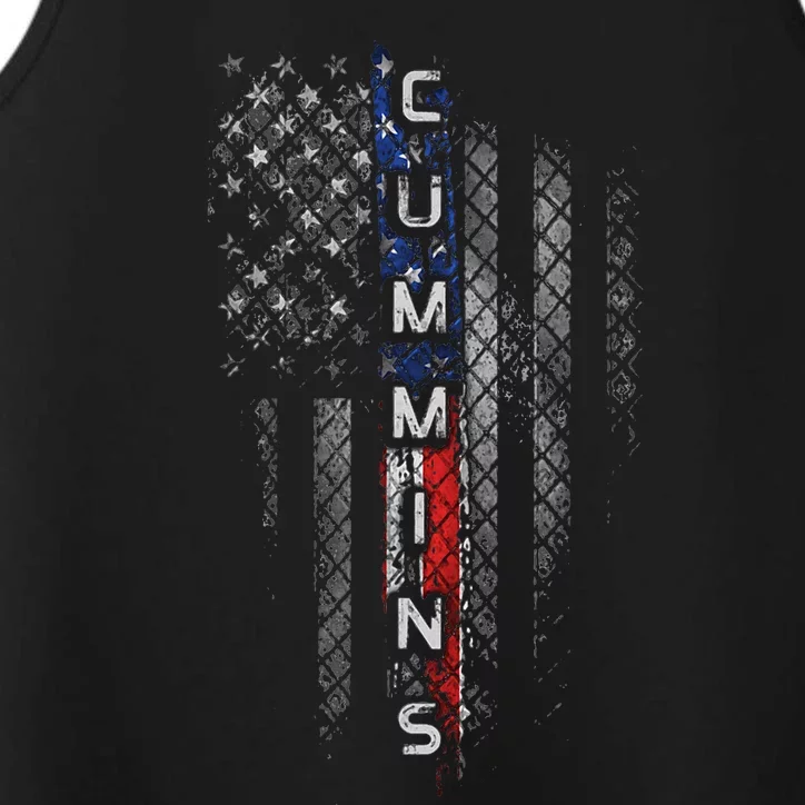 Cummins Family American Flag Performance Tank