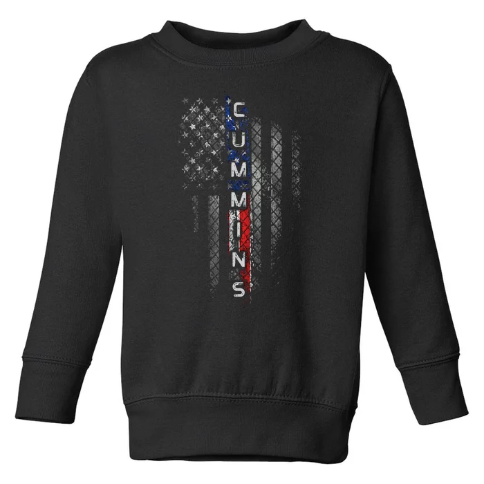 Cummins Family American Flag Toddler Sweatshirt