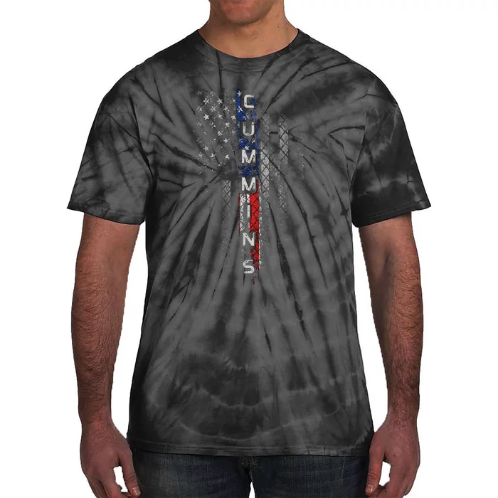 Cummins Family American Flag Tie-Dye T-Shirt