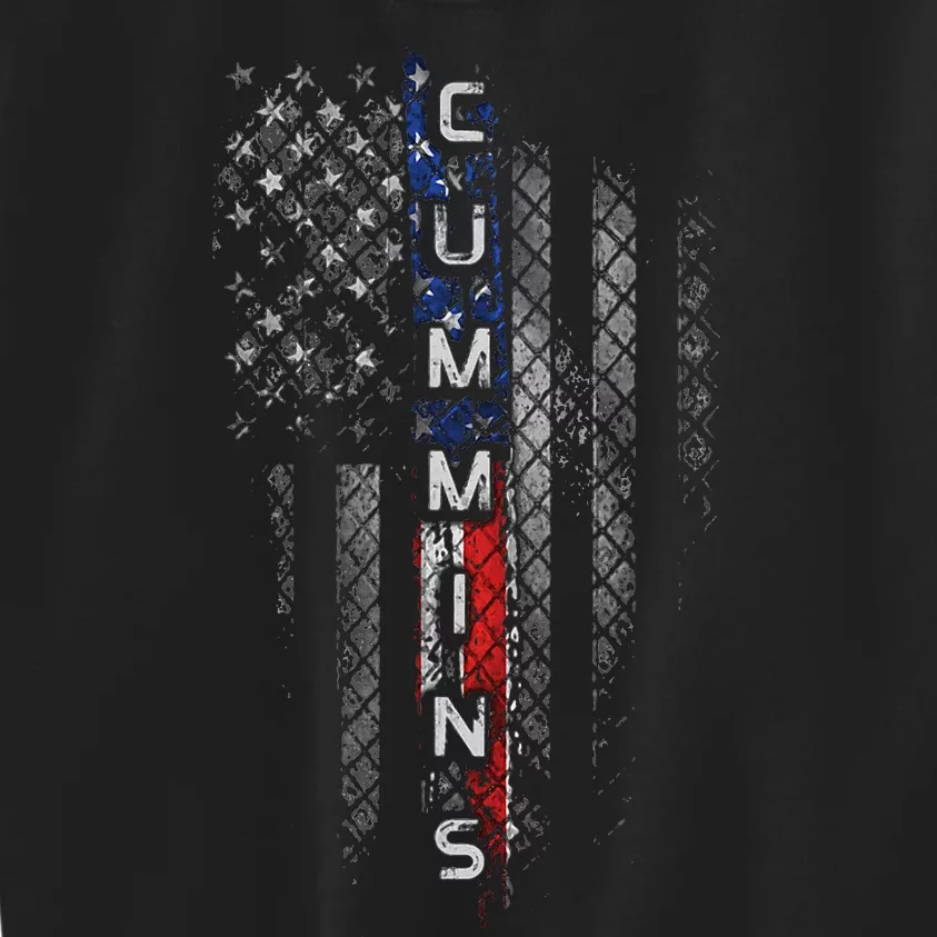 Cummins Family American Flag Kids Sweatshirt