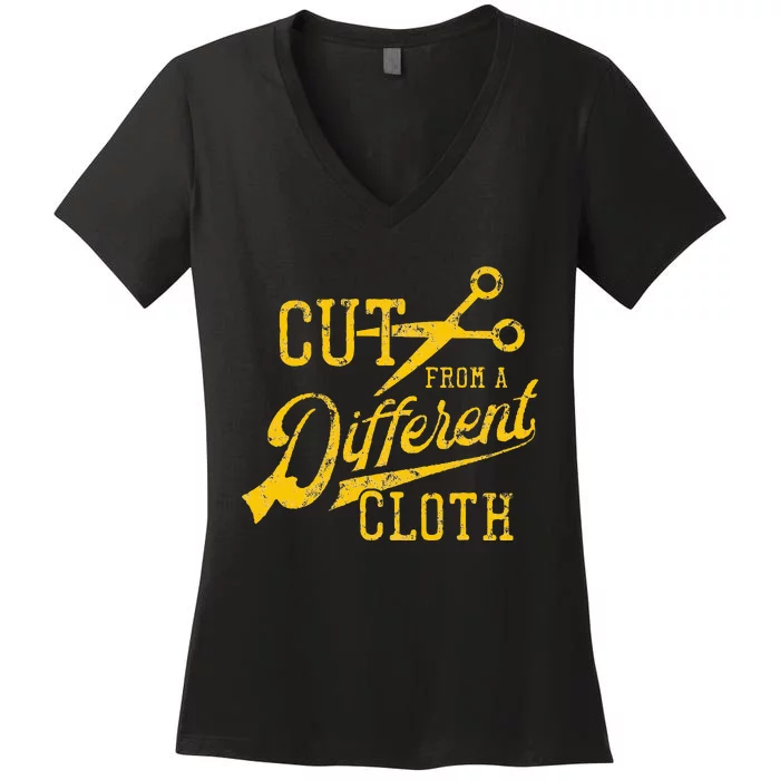 Cut From A Different Cloth Urban Hip Hop Women's V-Neck T-Shirt