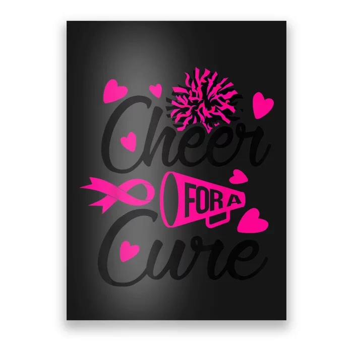 Cheer For A Cure Breast Cancer Awareness Poster