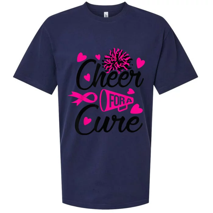 Cheer For A Cure Breast Cancer Awareness Sueded Cloud Jersey T-Shirt