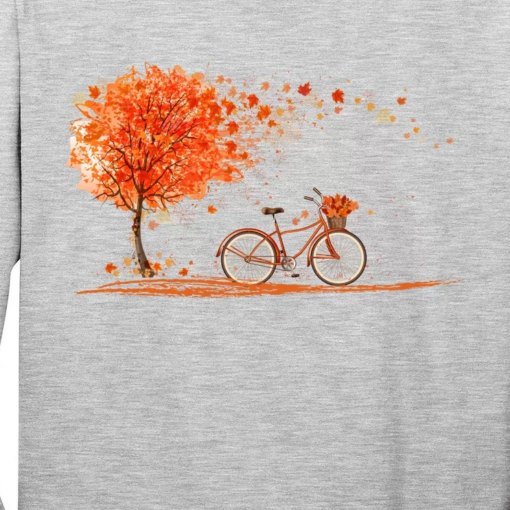 Classic Fall Autumn Season Bicycle Tall Long Sleeve T-Shirt