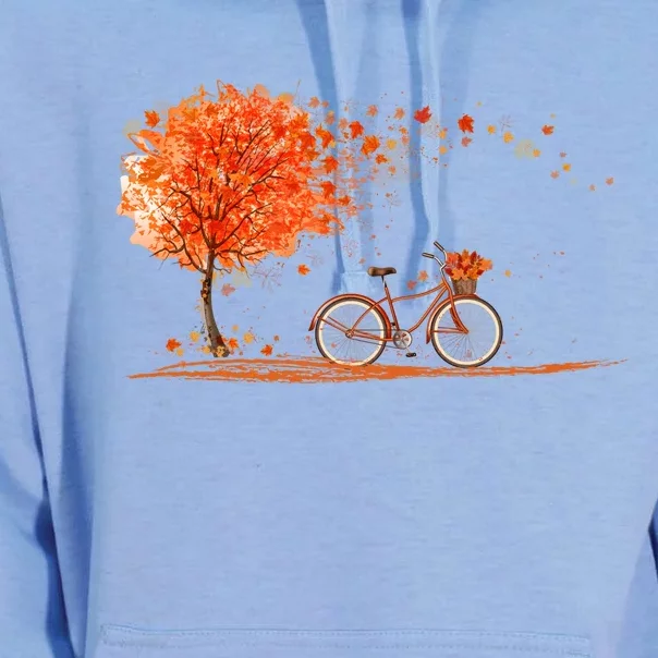 Classic Fall Autumn Season Bicycle Unisex Surf Hoodie