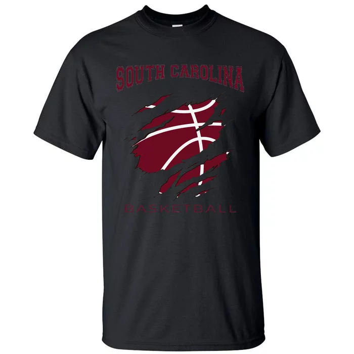 Carolinas Fan Apparel Hoops Gear South Carolina Basketball Tall T-Shirt