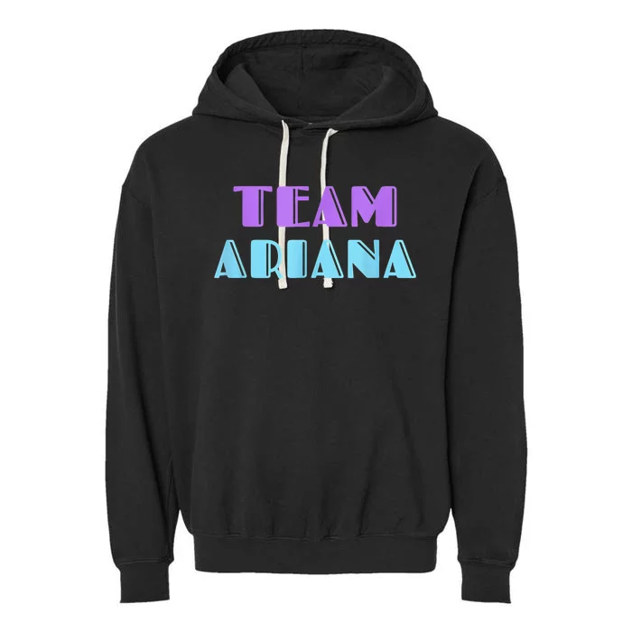 Cheer For Ariana, Show Support Be On Team Ariana | 90s Style Garment-Dyed Fleece Hoodie