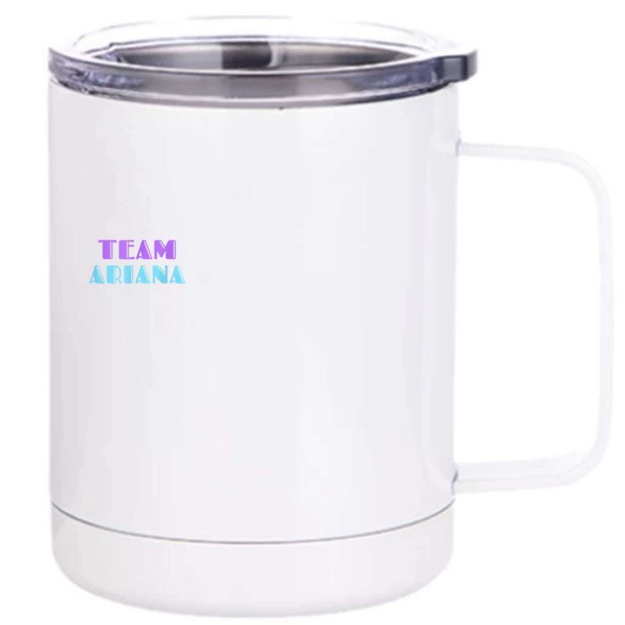 Cheer For Ariana, Show Support Be On Team Ariana | 90s Style Front & Back 12oz Stainless Steel Tumbler Cup