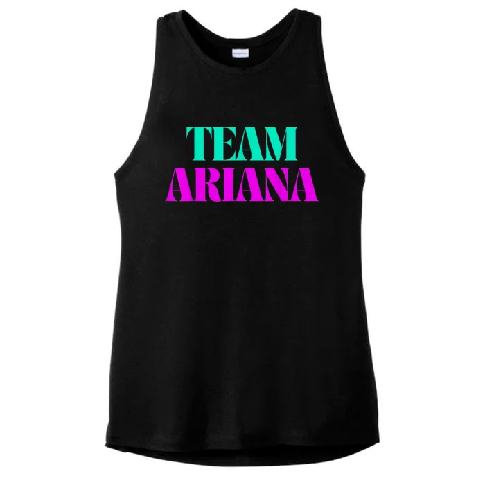 Cheer For Ariana, Show Support Be On Team Ariana | 90s Style Ladies Tri-Blend Wicking Tank