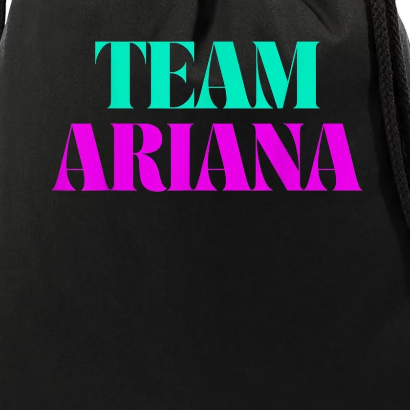 Cheer For Ariana, Show Support Be On Team Ariana | 90s Style Drawstring Bag