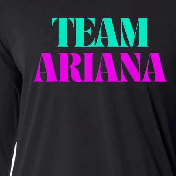 Cheer For Ariana, Show Support Be On Team Ariana | 90s Style Cooling Performance Long Sleeve Crew