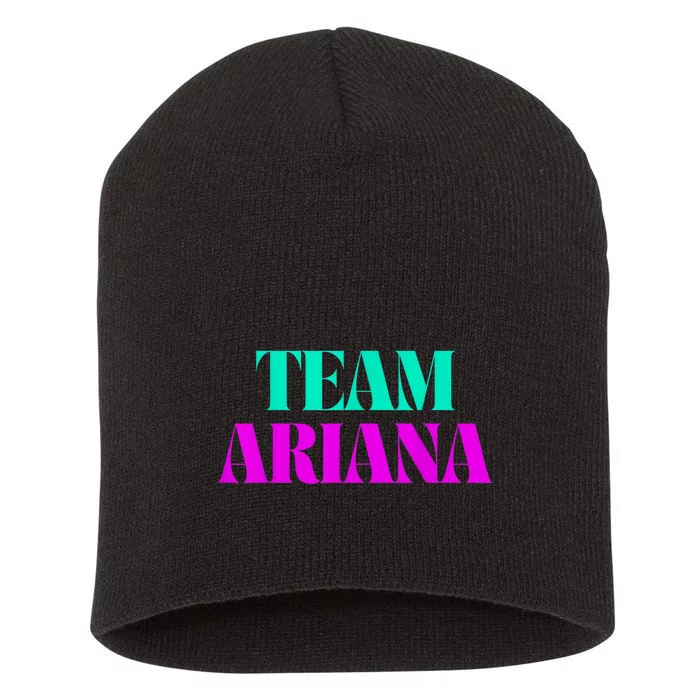 Cheer For Ariana, Show Support Be On Team Ariana | 90s Style Short Acrylic Beanie