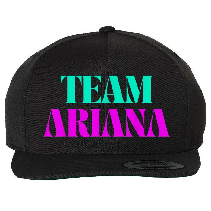 Cheer For Ariana, Show Support Be On Team Ariana | 90s Style Wool Snapback Cap