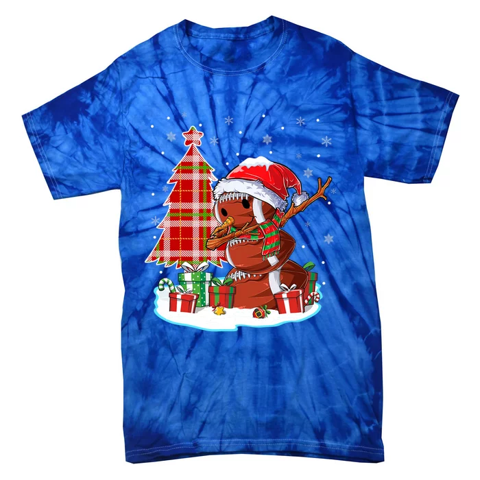 Christmas Football Ball Snow Dabbing Santa Hat Xmas Tree Great Gift Tie-Dye T-Shirt