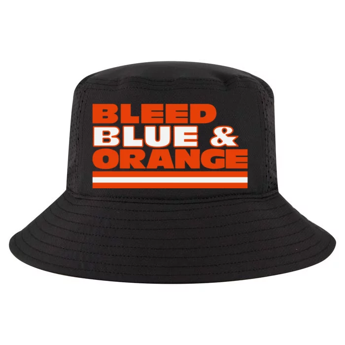 Chicago Football Bleed Blue & Orange Cool Comfort Performance Bucket Hat