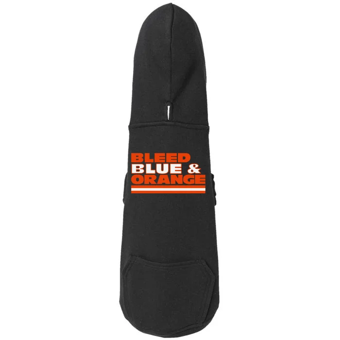 Chicago Football Bleed Blue & Orange Doggie 3-End Fleece Hoodie