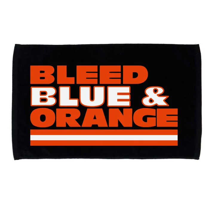 Chicago Football Bleed Blue & Orange Microfiber Hand Towel