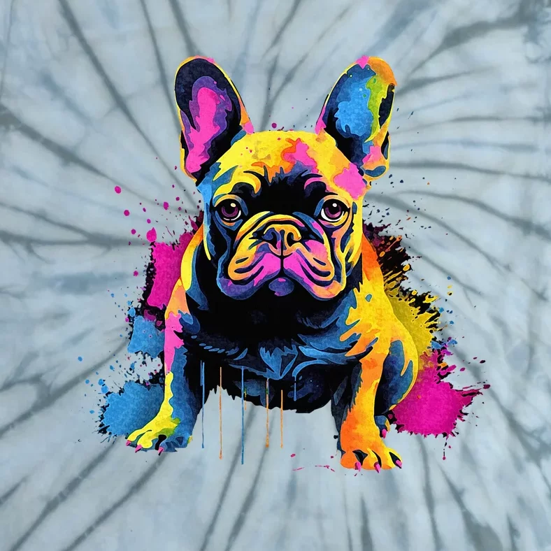 Cute French Bulldog Tie-Dye T-Shirt