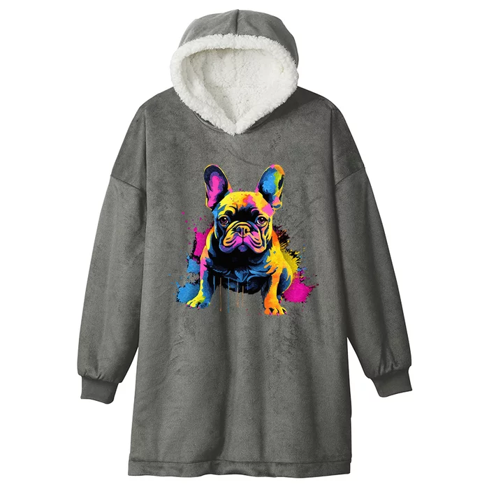 Cute French Bulldog Hooded Wearable Blanket