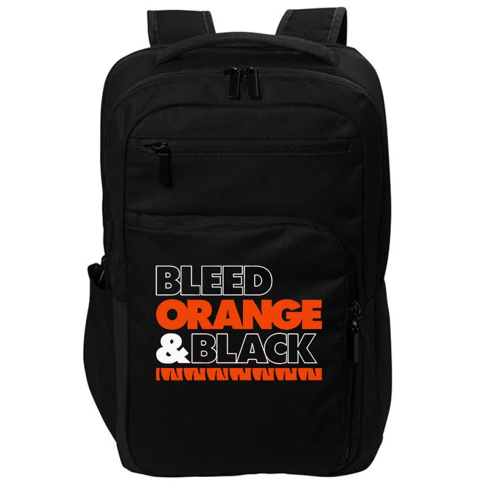 Cincinnati Football Bleed Orange & Black Impact Tech Backpack