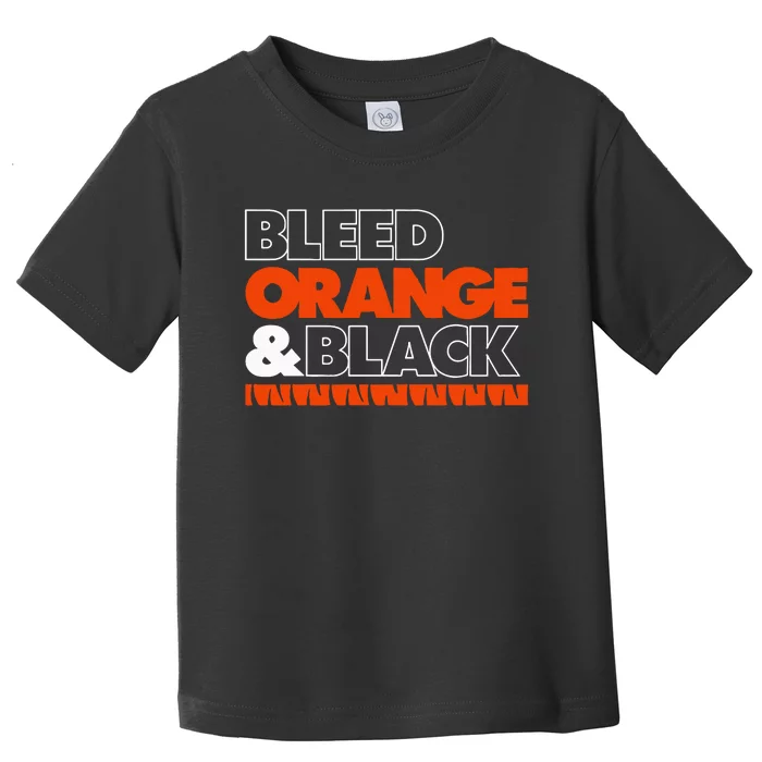 Cincinnati Football Bleed Orange & Black Toddler T-Shirt