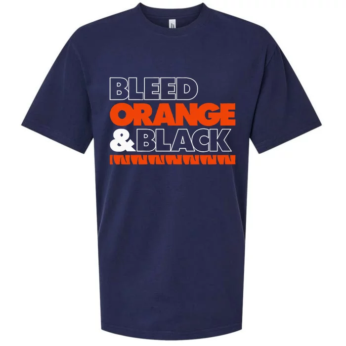 Cincinnati Football Bleed Orange & Black Sueded Cloud Jersey T-Shirt