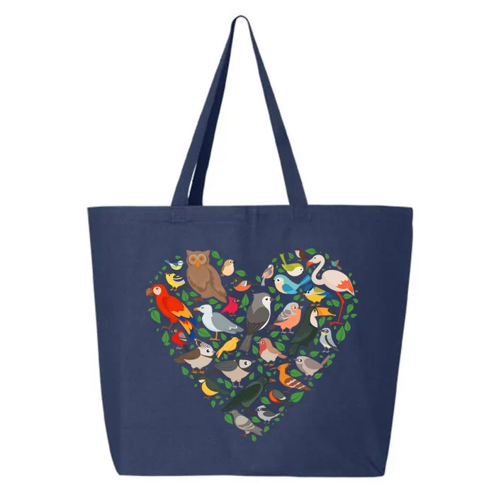 Cute Funny Bird Lover Heart 25L Jumbo Tote