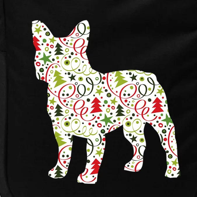 Christmas French Bulldog Dog Wrapping Paper Gift Impact Tech Backpack